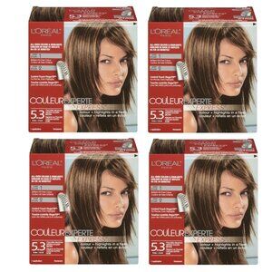 L’oreal Couleur Experte Express Hair Color 5.3 Chocolate Macaroon Lot of 4